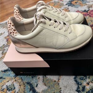 Birdies Ivory and Metallic Women's Sneakers-Good condition, slightly used